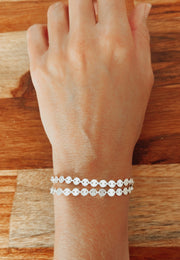 Made-to-order silver choker / wrap bracelet