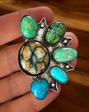 Turquoise Collector's warrior cuff, ring, or pendant