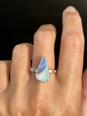 RESERVED FOR KARMELE - Remaining balance on custom opal ring in silver