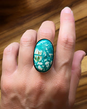 Turquoise ring, cuff, or necklace in 14K gold-fill