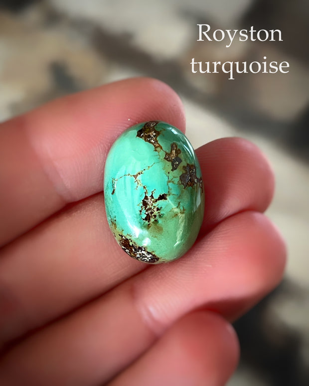 Semi-custom turquoise necklace in silver