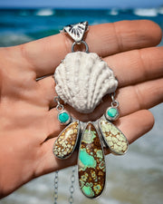 Mermaid necklace with turquoise