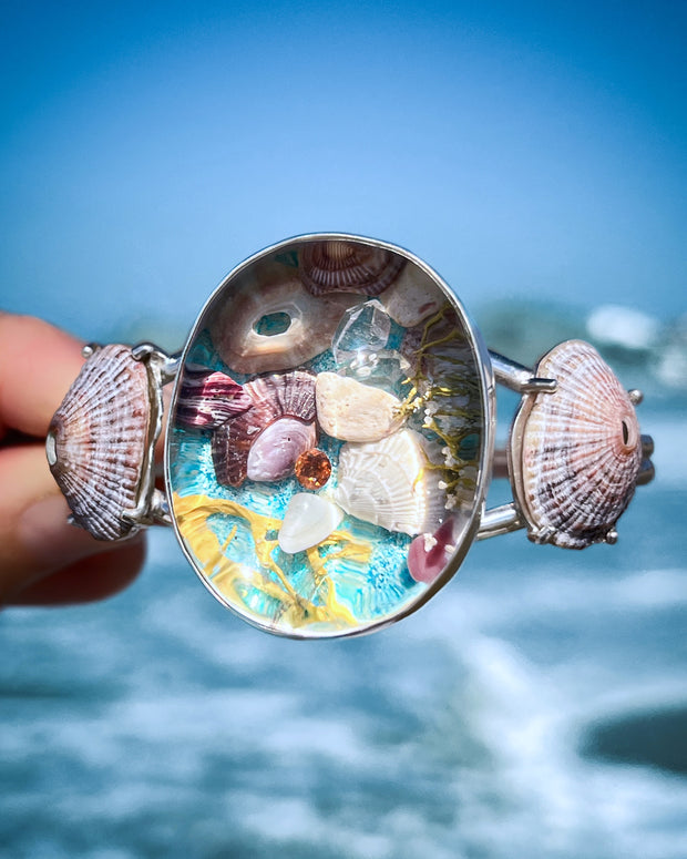 Under the sea quartz aquarium cuff