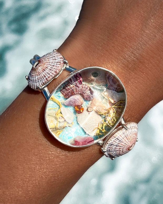 Under the sea quartz aquarium cuff