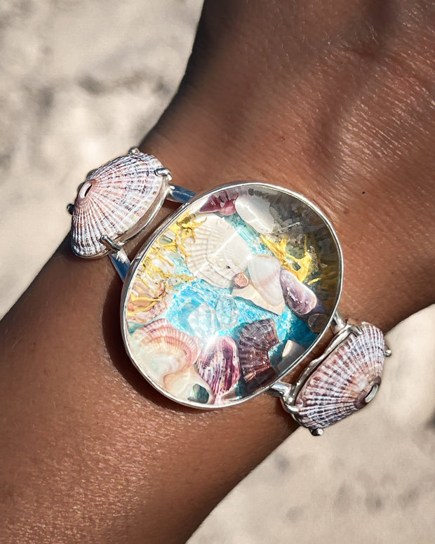 Under the sea quartz aquarium cuff